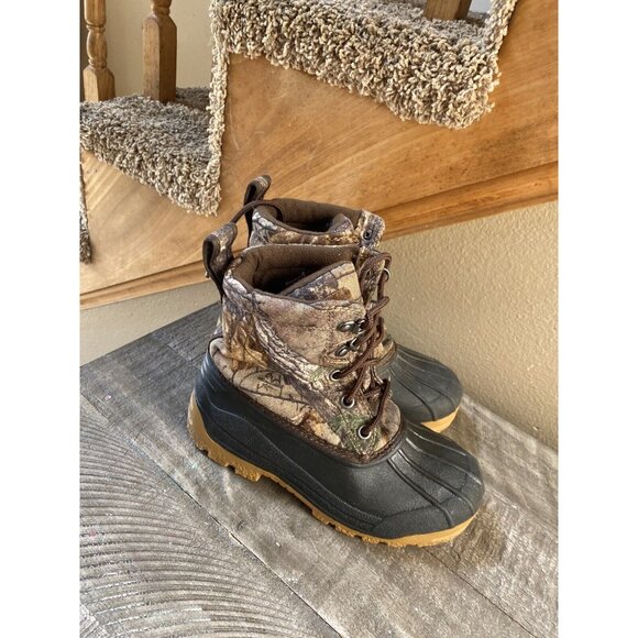 Ozark Trail Camouflage Boots Kids 13 Thinsulate Insulation - Picture 3 of 5